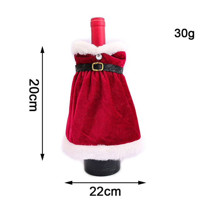 Christmas bottle wrapping