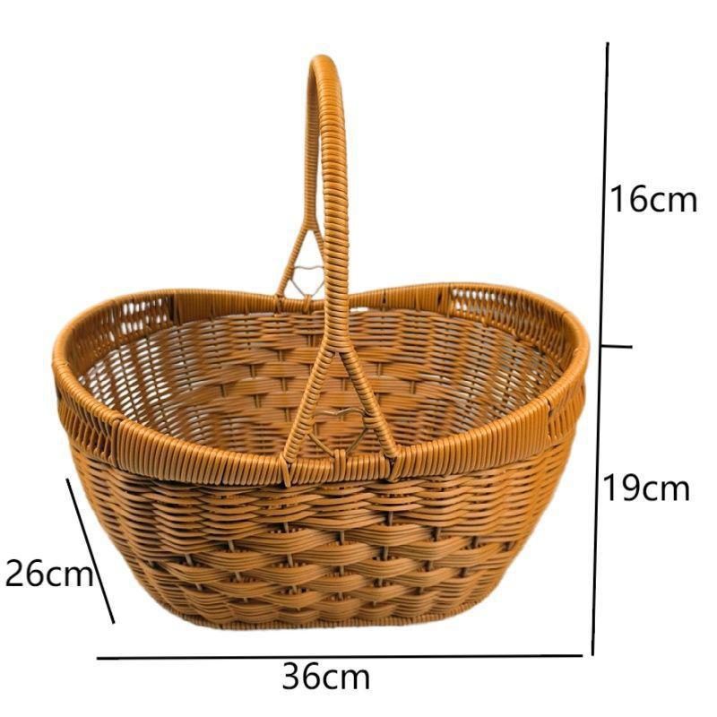 Handcrafted Woven Shopping Basket Bowlift