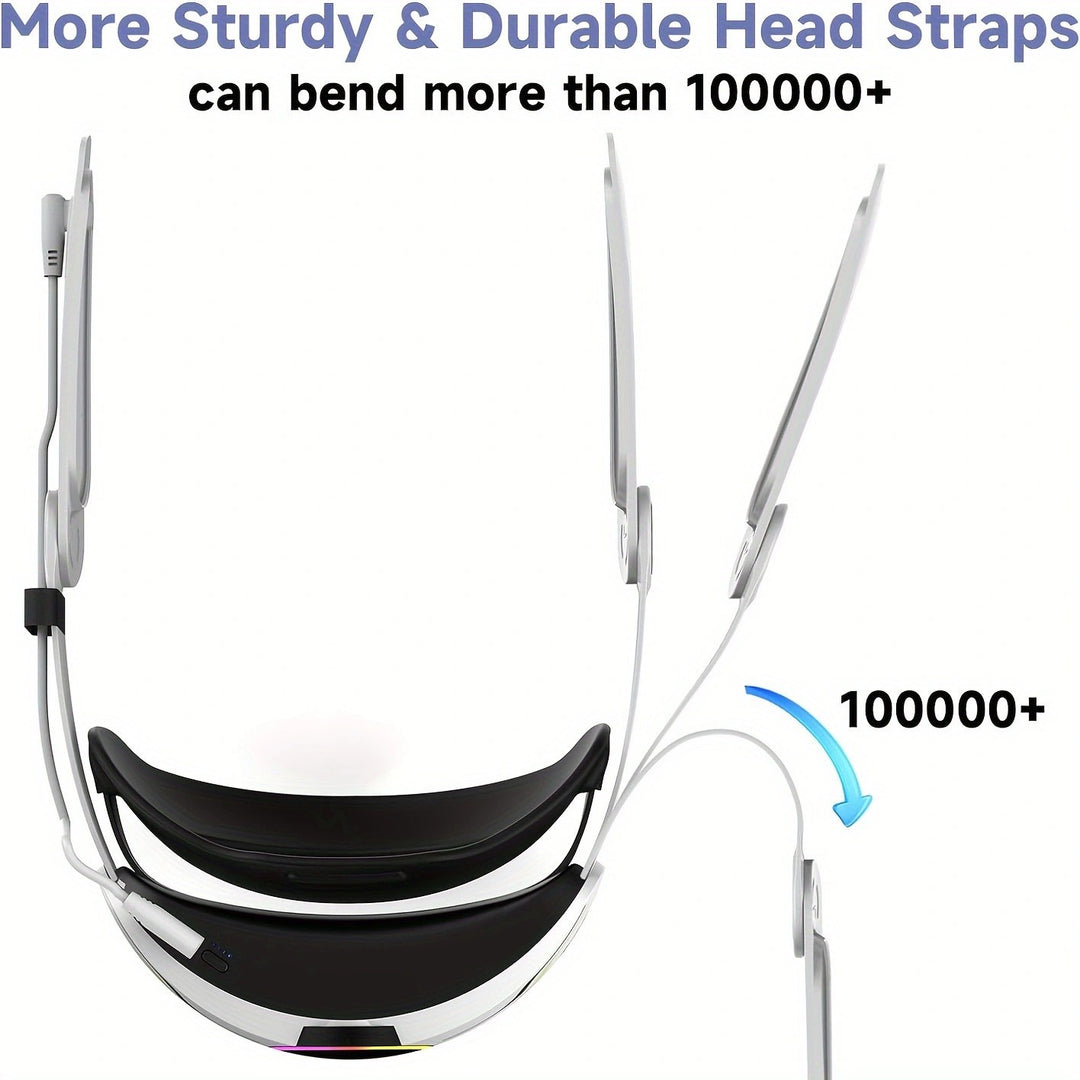 Ergonomic VR headset with high-performance battery Bowlift