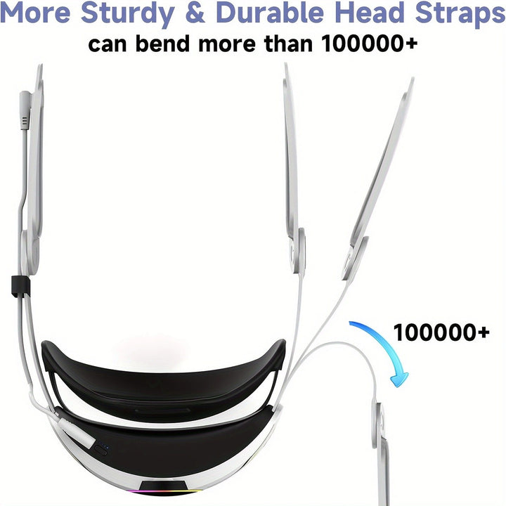 Ergonomic VR headset with high-performance battery Bowlift