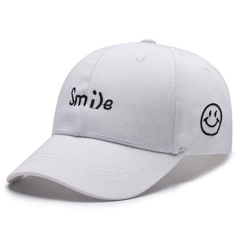 Women's Embroidered Smile Cap Bowlift