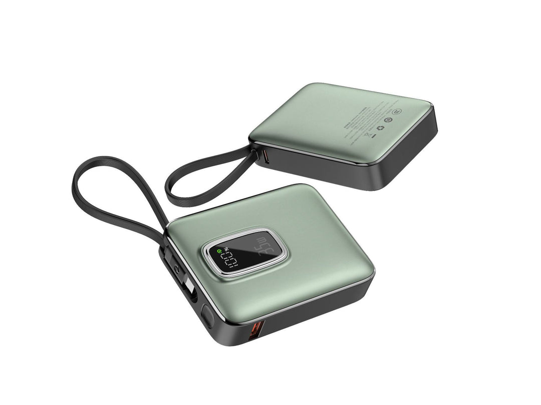 Portable power bank with integrated LED display and fast charging function Bowlift