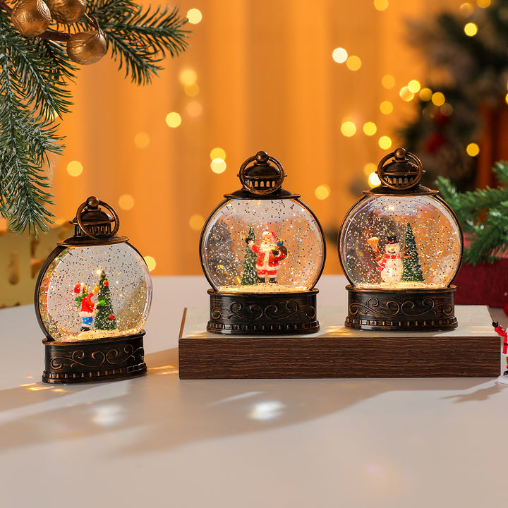 Decorative Snow Globe Lantern Bowlift