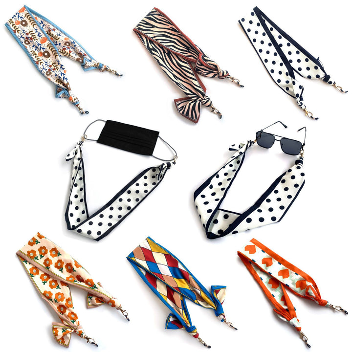 Patterned Eyewear Scarf Strap Bowlift