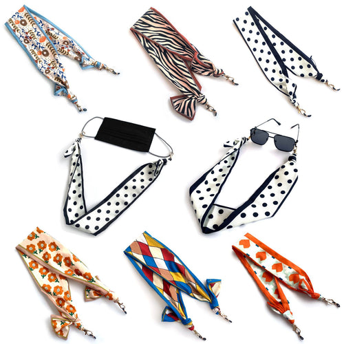 Patterned Eyewear Scarf Strap Bowlift
