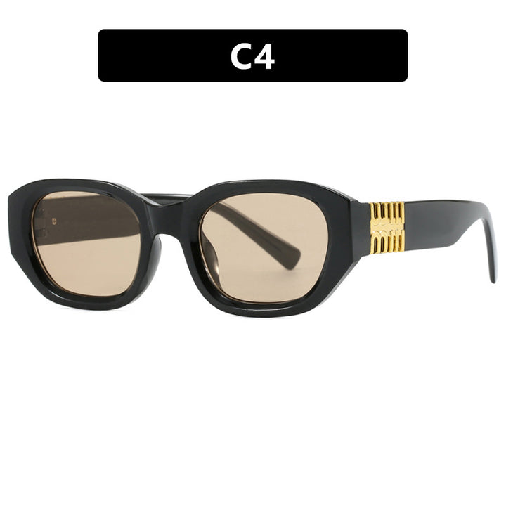Women's fashionable sunglasses with unique, geometric design and elegant accents Bowlift