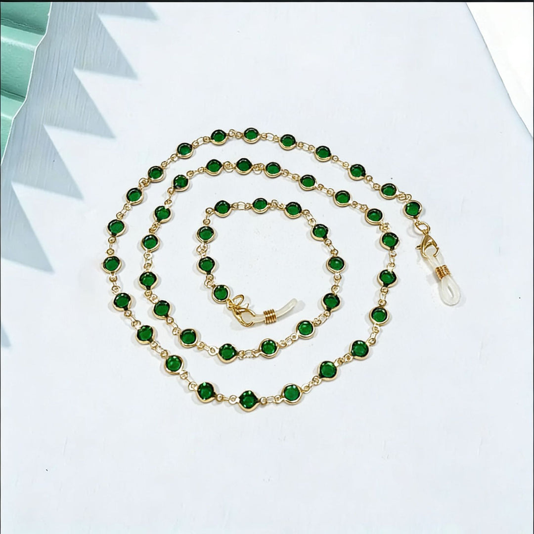 Elegant Beaded Eyewear Chain Bowlift