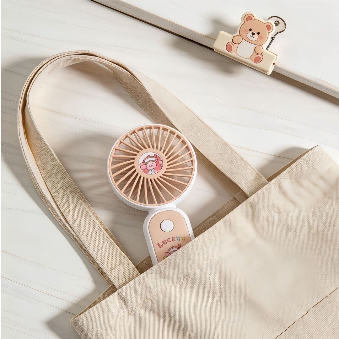 Ladies Portable USB Table Fan with Fun Design Bowlift