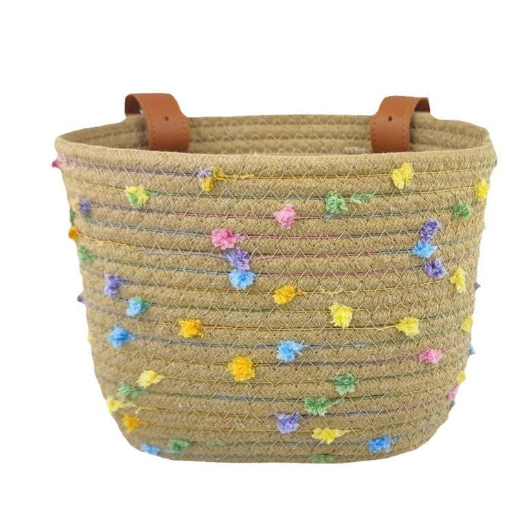 Decorative Woven Storage Tote Bowlift
