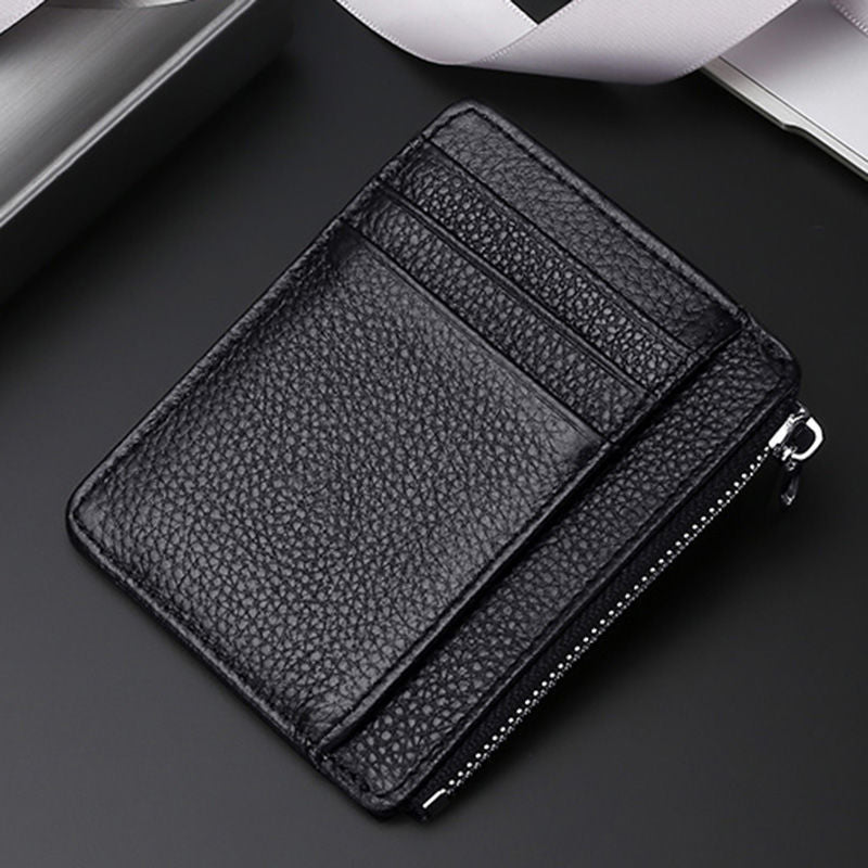 Premium Leather Zip Wallet