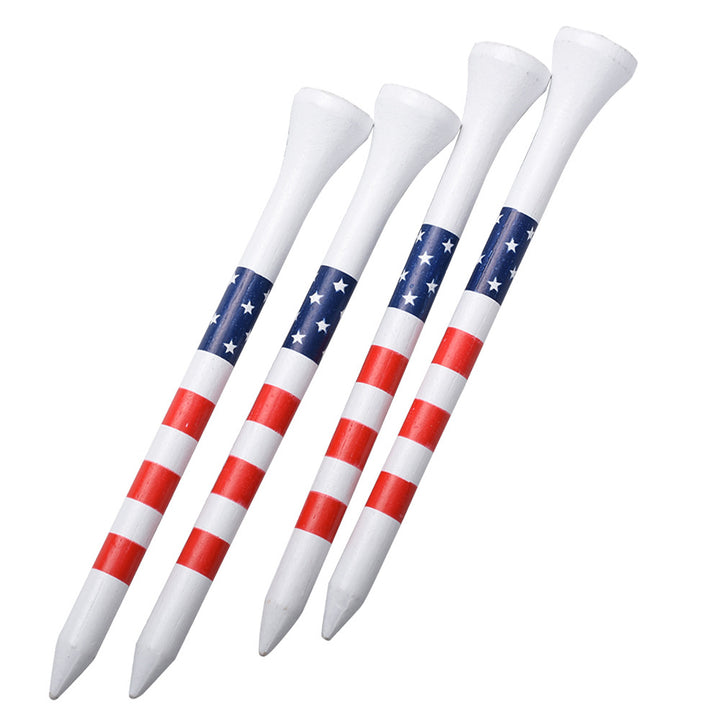 American Flag Printed Wooden Golf Tees Pack Bowlift