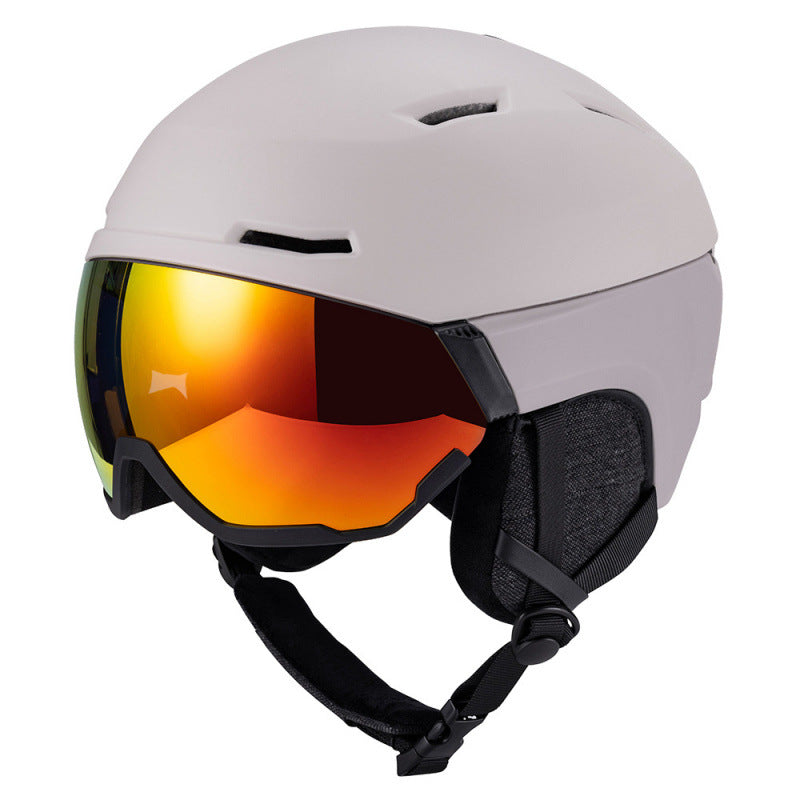 Ski Helmet with Integrated Visor Bowlift