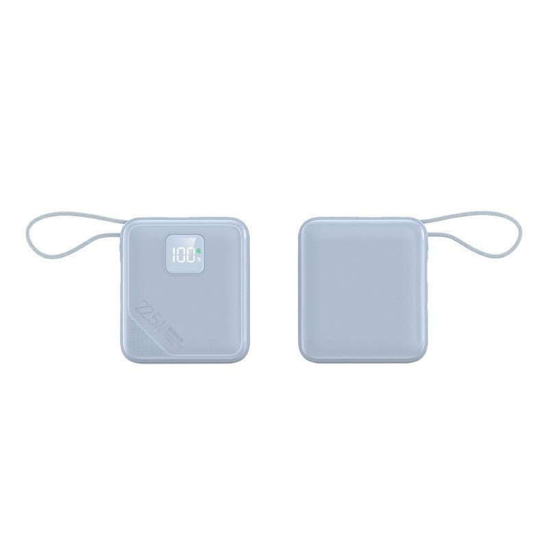 Portable power bank with integrated fast charging ports and digital battery level display Bowlift