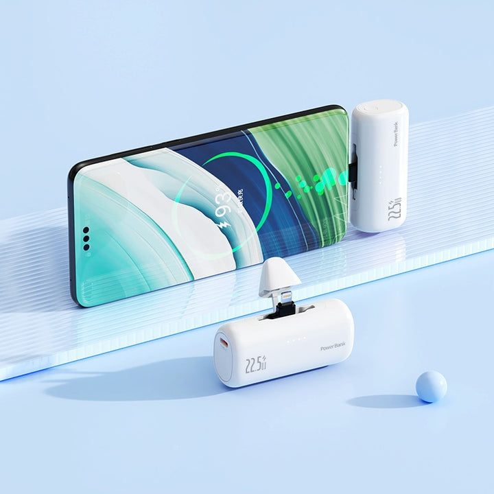 Compact power bank with integrated charging adapter Bowlift
