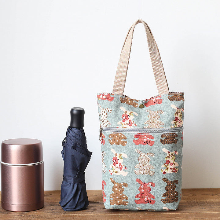 Stylish Cat-Themed Tote Bag Bowlift