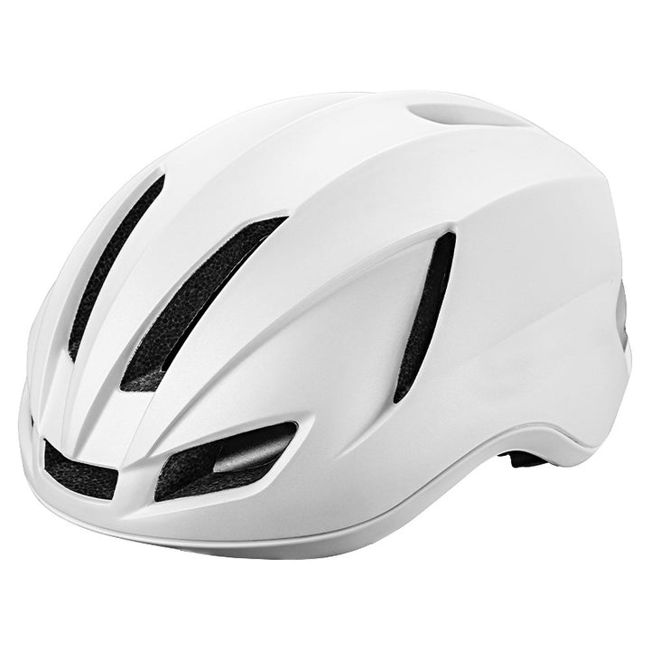 Road bike helmet with integrated safety light Bowlift
