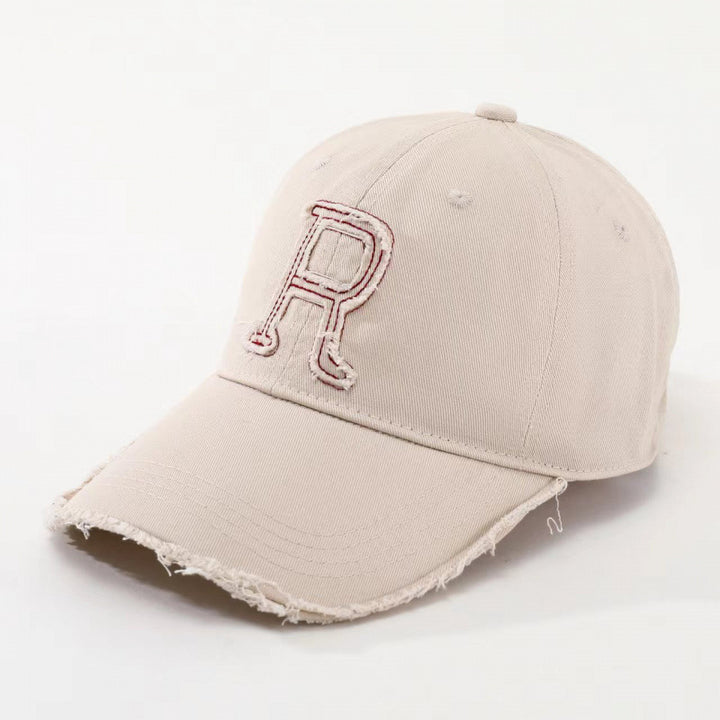 Women's Distressed Embroidered Baseball Cap Bowlift