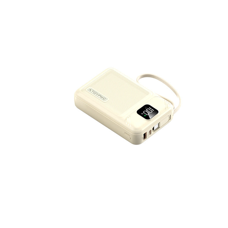 Portable power bank with intelligent charging management and LCD display Bowlift