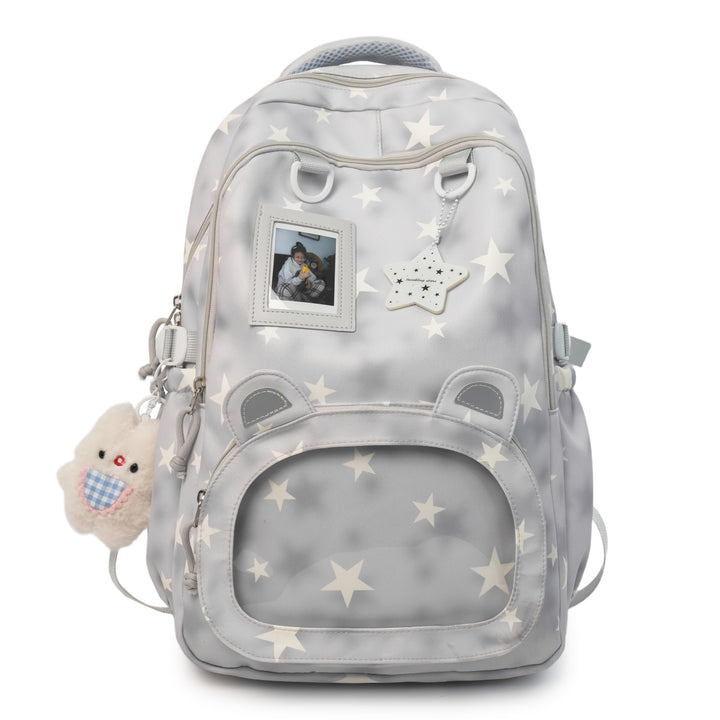 Children's Starry-Themed Plush Ear Backpack Bowlift