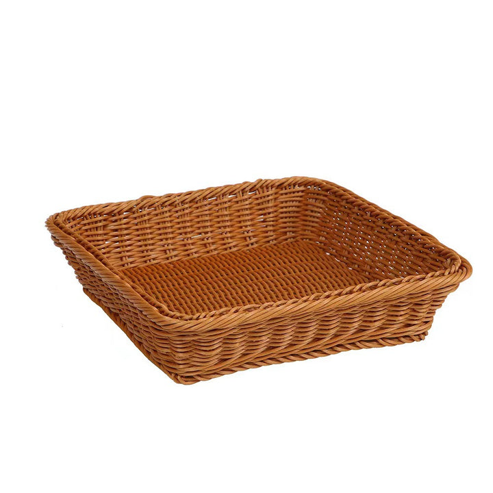 Rectangular Woven Storage Basket with Durable Construction