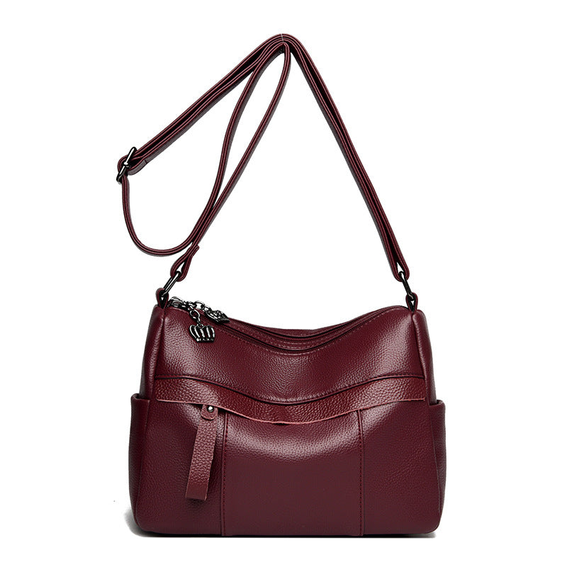 Elegant Multi-Pocket Shoulder Bag Bowlift