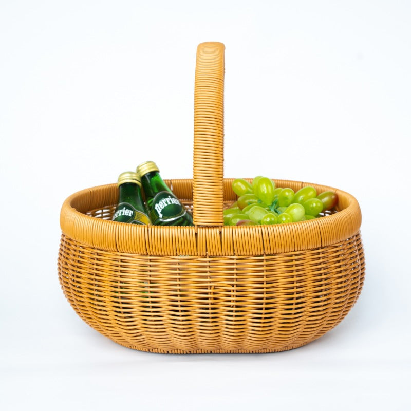 Woven Picnic Storage Basket Bowlift