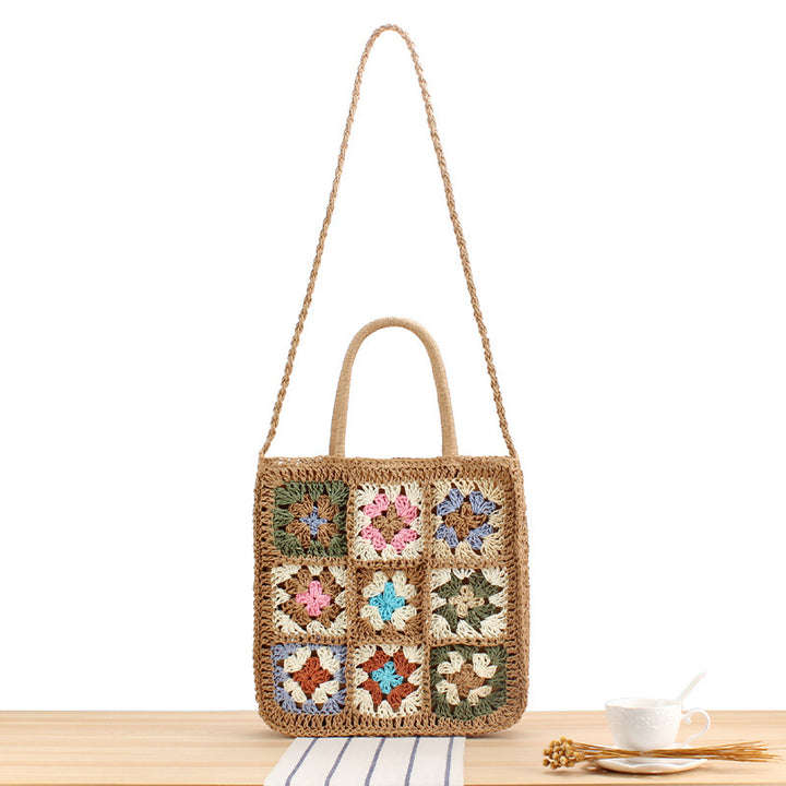 Handmade Shoulder Bag In Floral Patchwork Design Bowlift