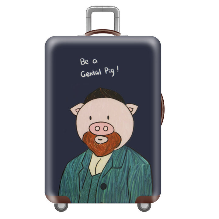 Women's Hard Shell Suitcase with Unique Illustration Design Bowlift