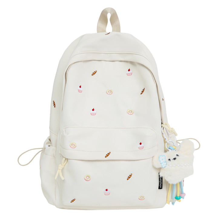 Playful backpack with unique back pattern appliqués Bowlift