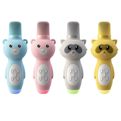Children's Fun Bear-Shaped Karaoke Microphone Bowlift