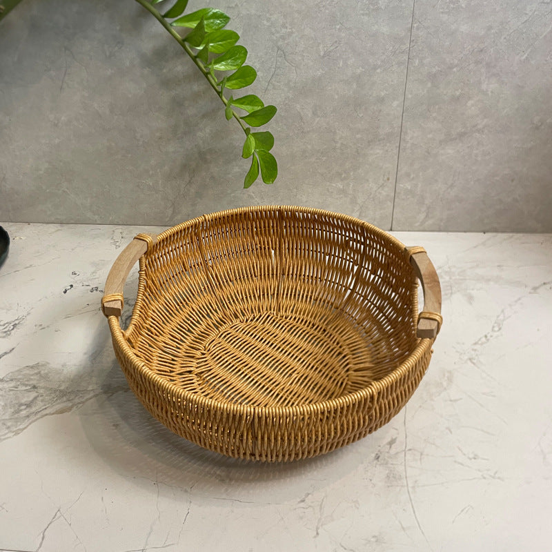 Women Round Handmade Basket Bowlift