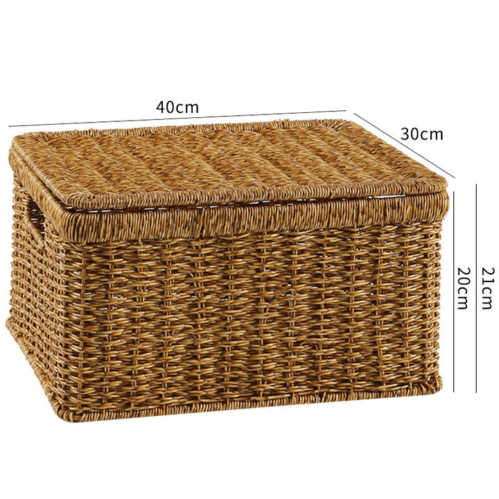 Natural Woven Storage Chest Bowlift