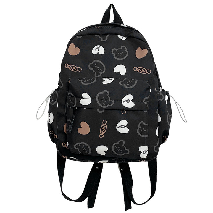 Cute Character Print School Backpack Bowlift