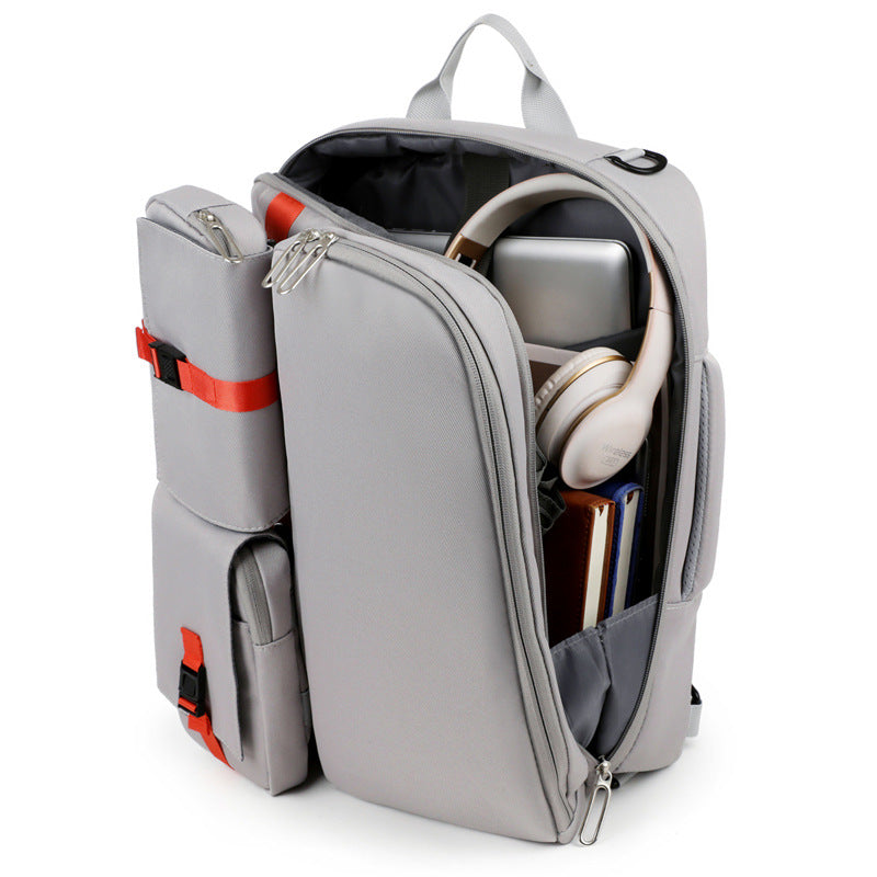 Modular Travel Backpack with Detachable Pouches Bowlift