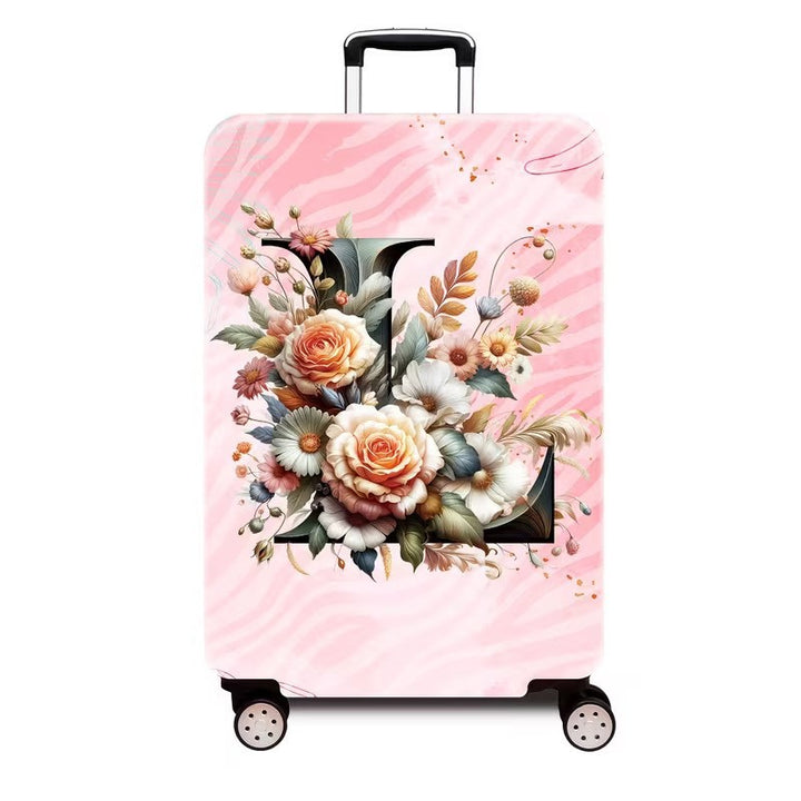 Ladies hard shell suitcase with luxurious floral design Bowlift