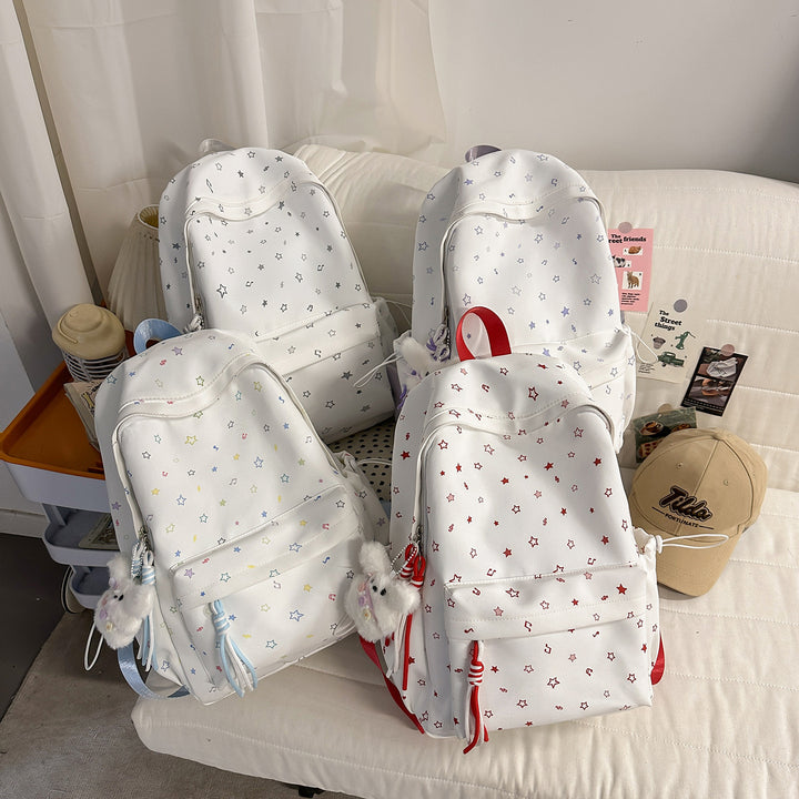 Star-Printed Stylish Daypack Bowlift