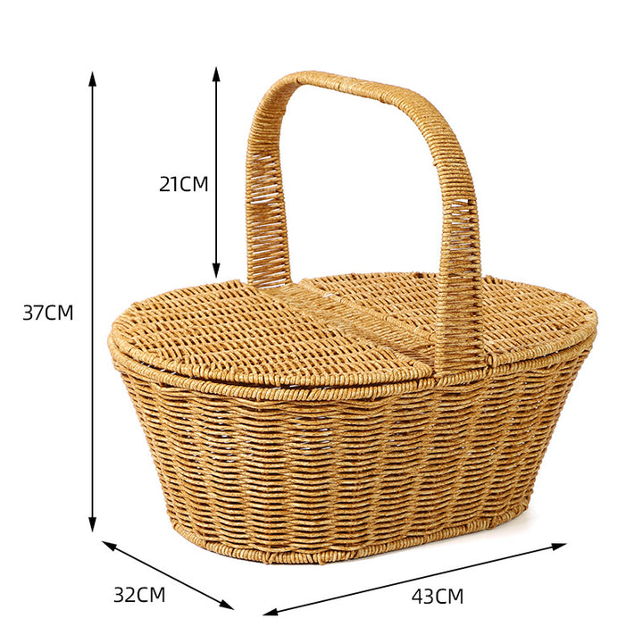Woven Picnic Basket Bowlift