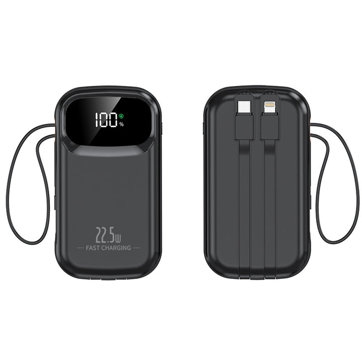Portable power bank with fast charging connection and LCD display Bowlift