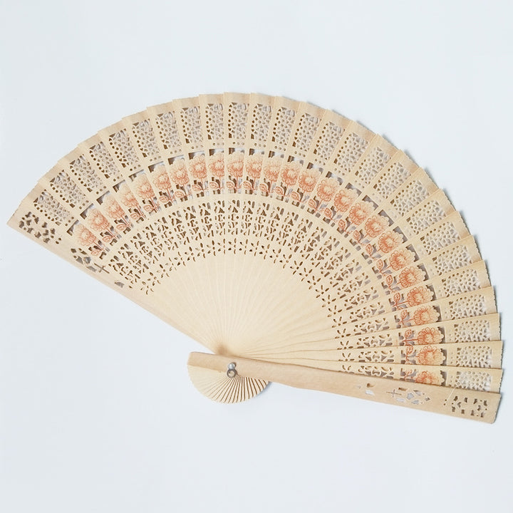 Women's fan made of high-quality filigree plastic with exquisite pattern design Bowlift