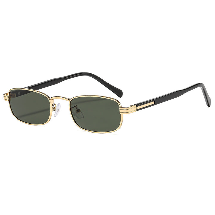 Ladies fashionable sunglasses with stylish metal frame and orange lenses Bowlift