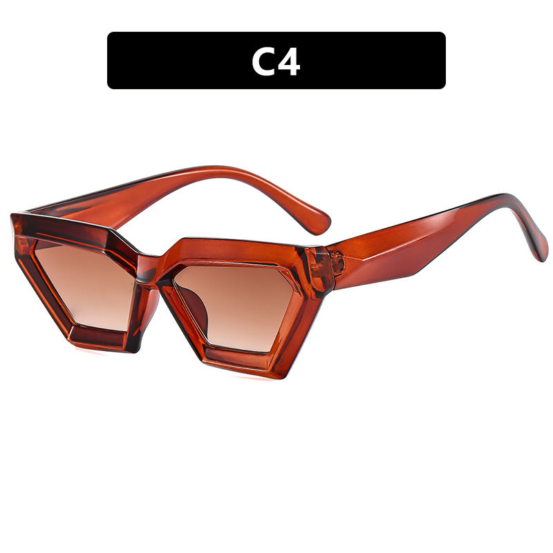 Ladies eye-catching sunglasses in unique hexagon design Bowlift