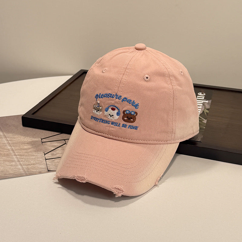 Unisex Embroidered Casual Cap Bowlift