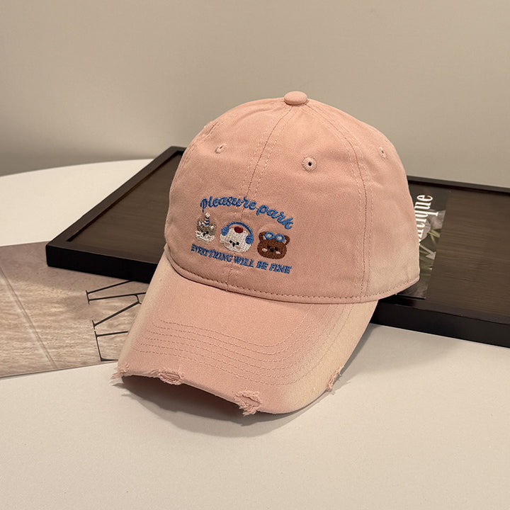 Unisex Embroidered Casual Cap Bowlift