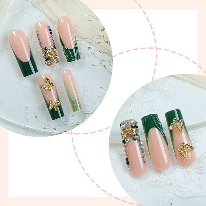 Decorative Press-On Nail Set Bowlift