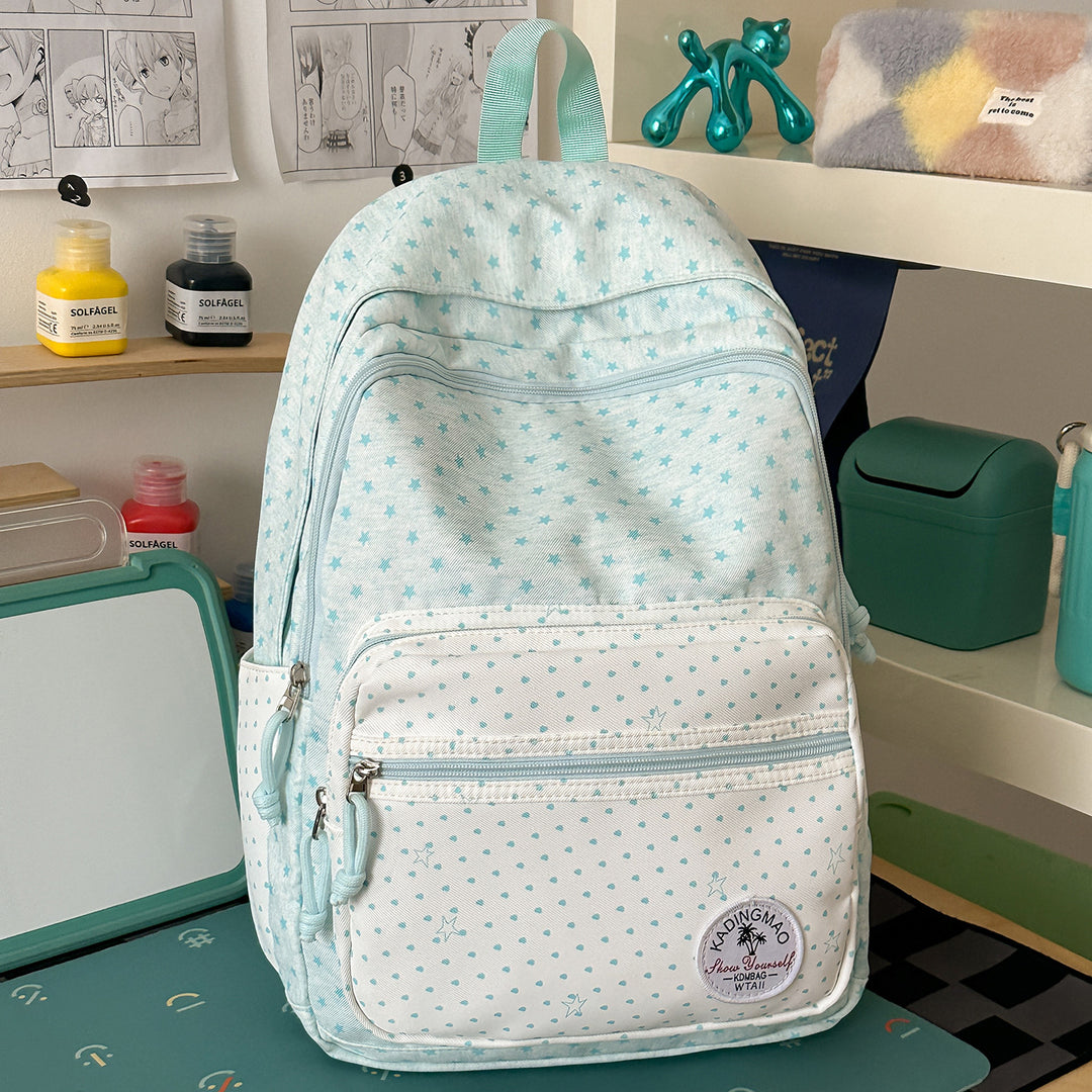 Cute Patterned School Backpack Bowlift
