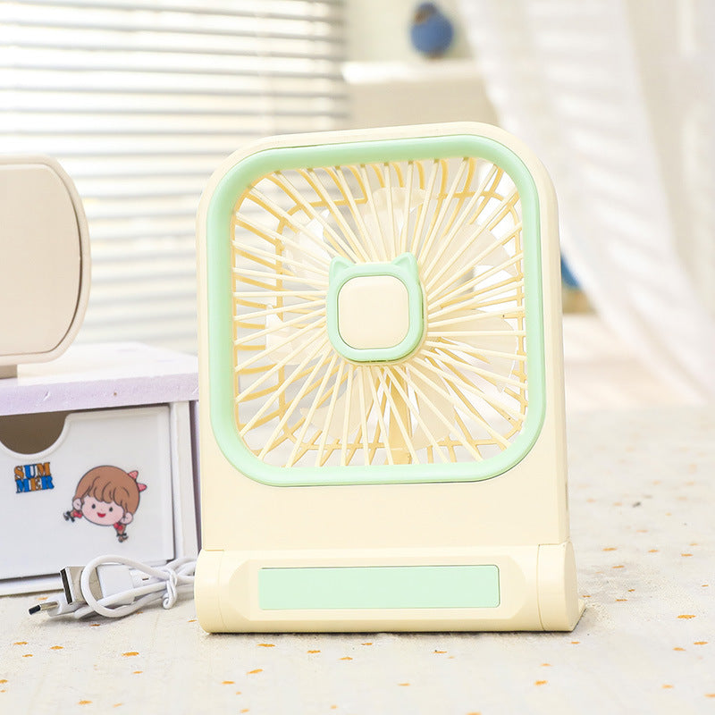 Portable Mini Table Fan with Multifunctional USB Connection Bowlift