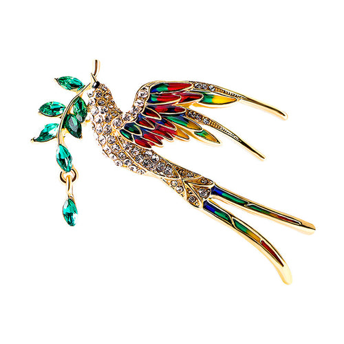 Enchanting Feather Brooch Bowlift
