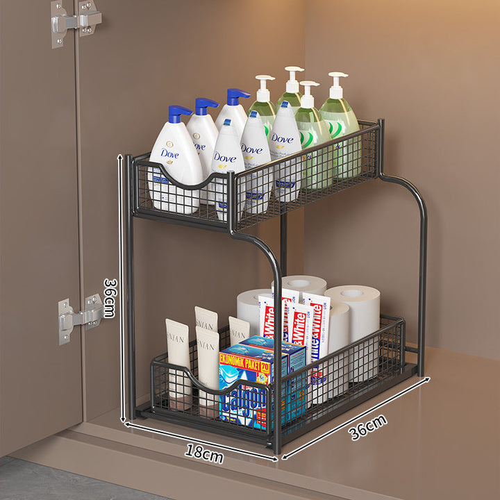 Two-Tier Wire Storage Organizer Bowlift