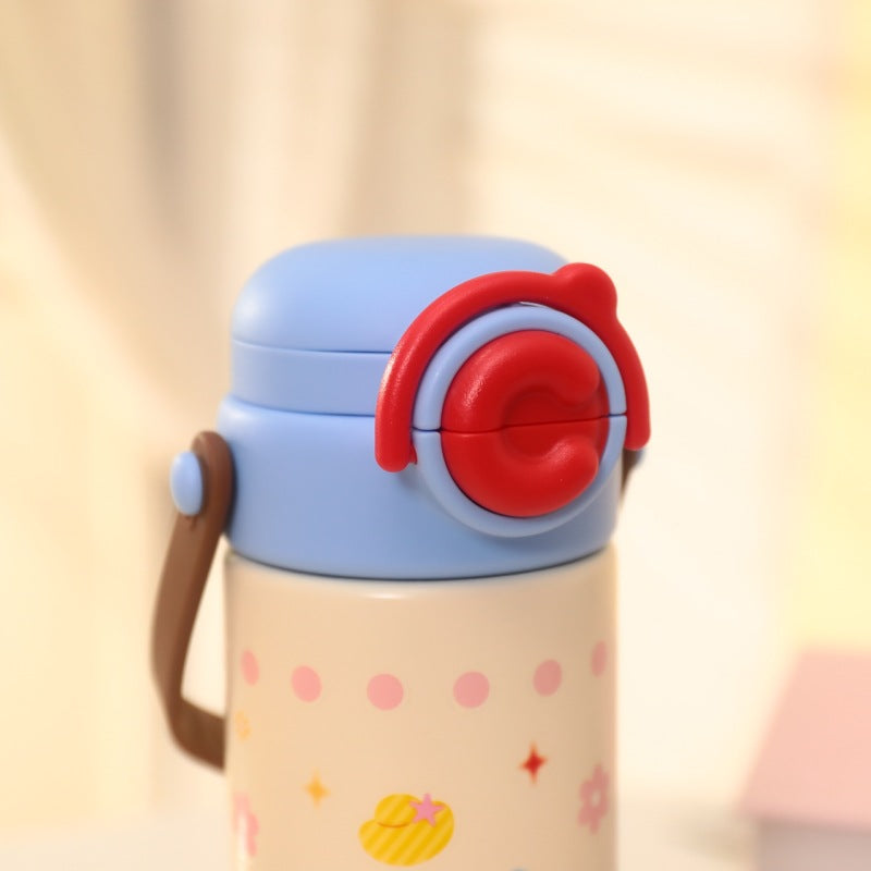 Ladies Insulated Drinking Bottle in Cheerful Strawberry Design Bowlift