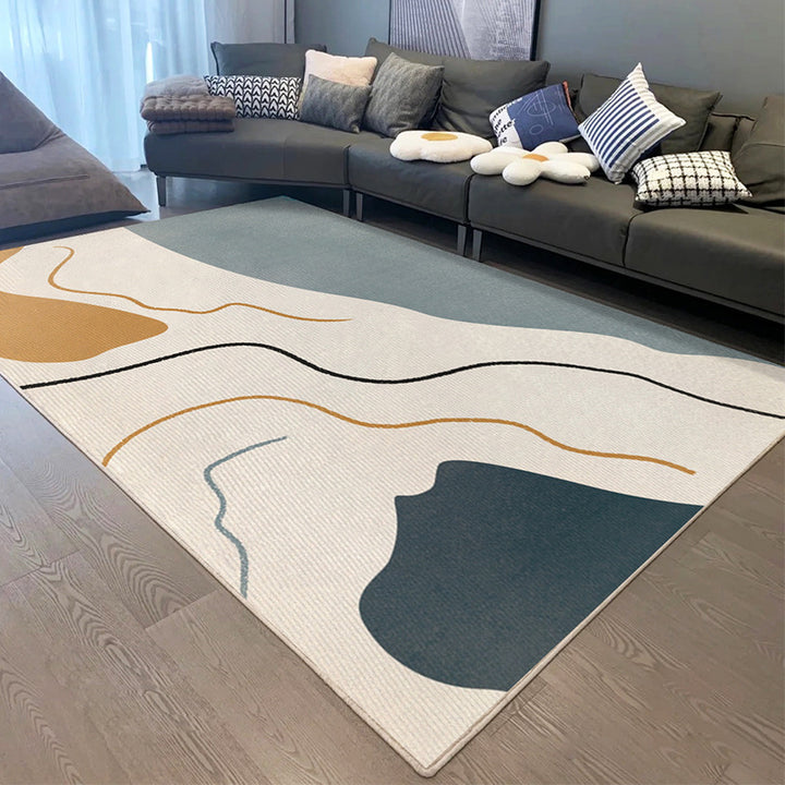 Abstract Pattern Area Rug Bowlift